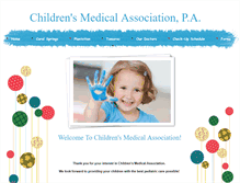 Tablet Screenshot of childrensmedicalassociation.com